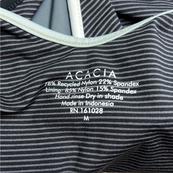 ACACIA SWIMWEAR 2022 PIPED IVY ONE PIECE in Slate M - Picture 2 of 4